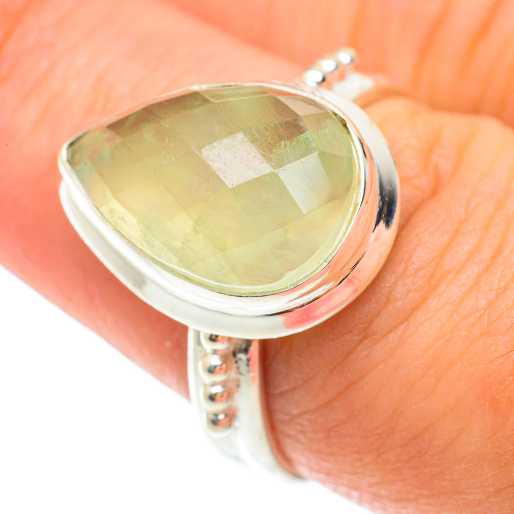 Prehnite Rings handcrafted by Anasilvercos - RING65555