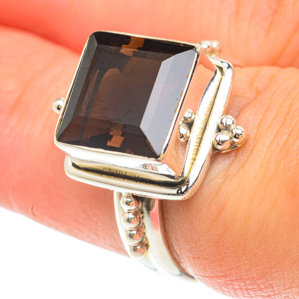 Smoky Quartz Rings handcrafted by Anasilvercos - RING65557