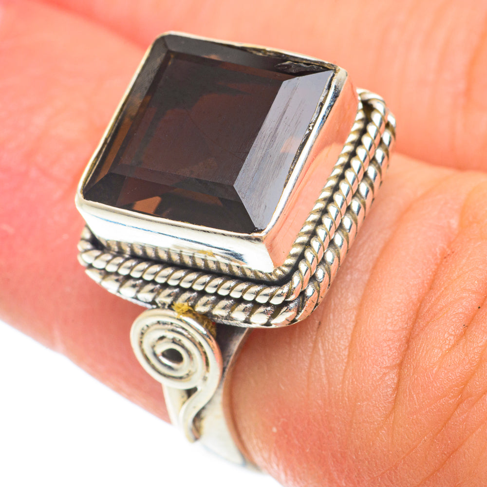 Smoky Quartz Rings handcrafted by Anasilvercos - RING65558