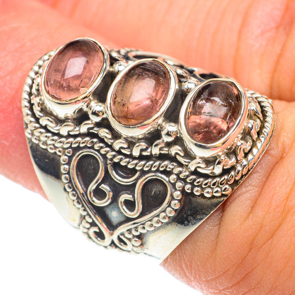 Pink Tourmaline Rings handcrafted by Anasilvercos - RING65561
