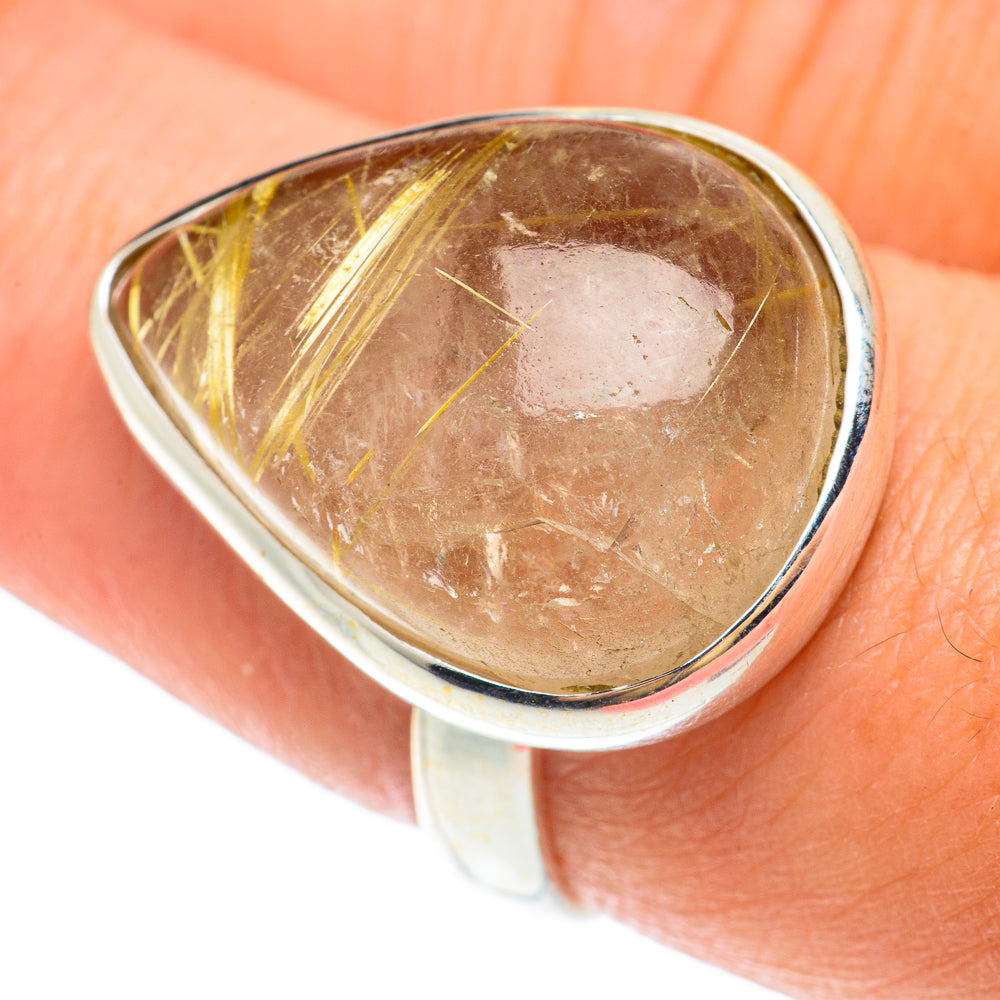 Rutilated Quartz Rings handcrafted by Anasilvercos - RING65565