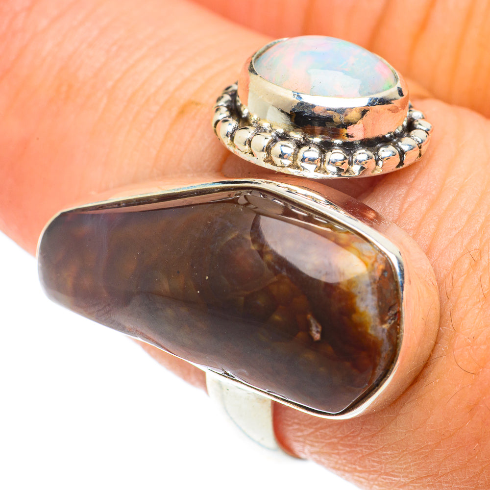Mexican Fire Agate Rings handcrafted by Anasilvercos - RING65570