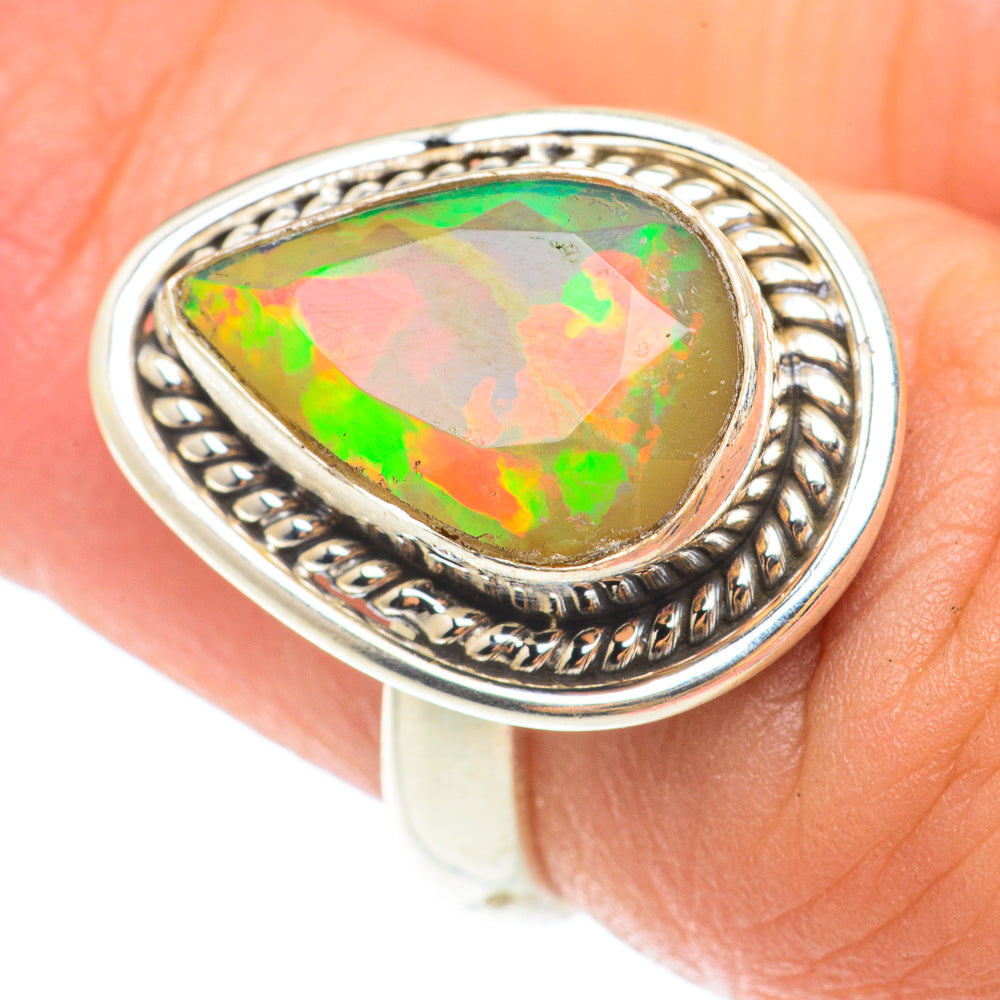 Ethiopian Opal Rings handcrafted by Anasilvercos - RING65571