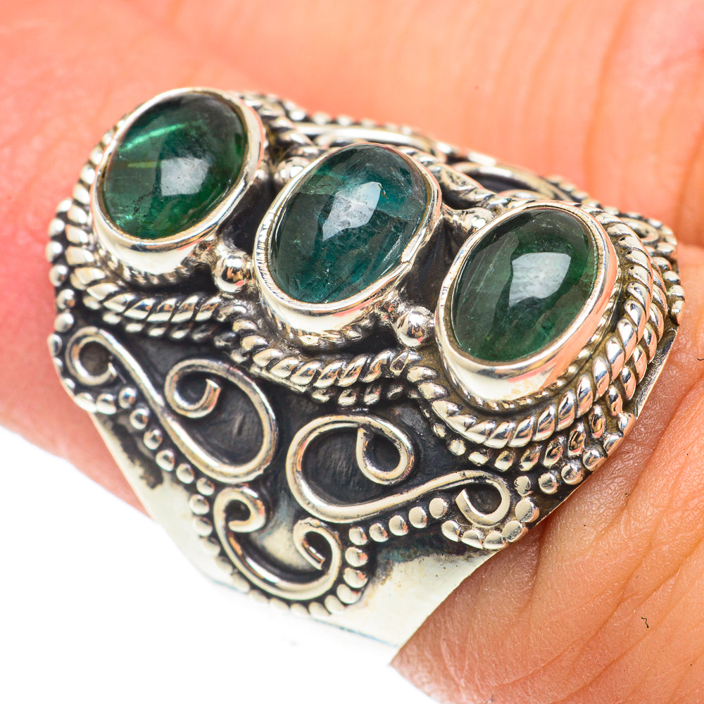 Green Fluorite Rings handcrafted by Anasilvercos - RING65574