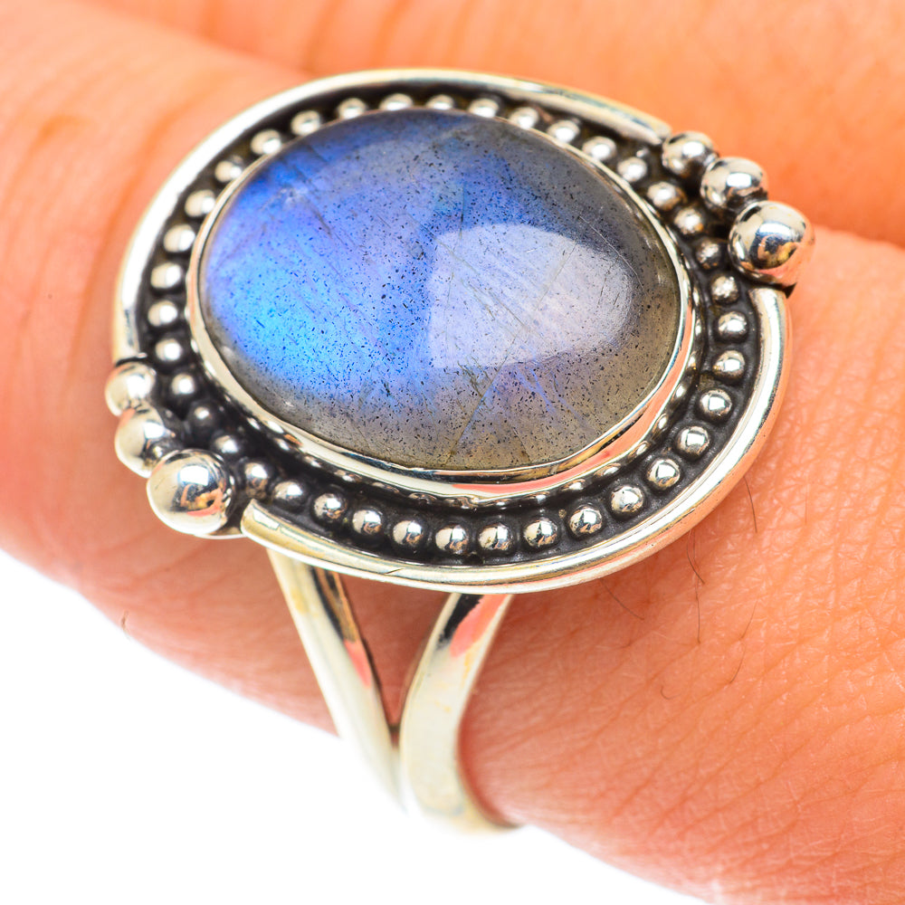 Labradorite Rings handcrafted by Anasilvercos - RING65575