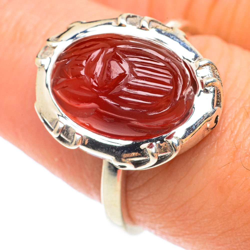Carnelian Rings handcrafted by Anasilvercos - RING65580