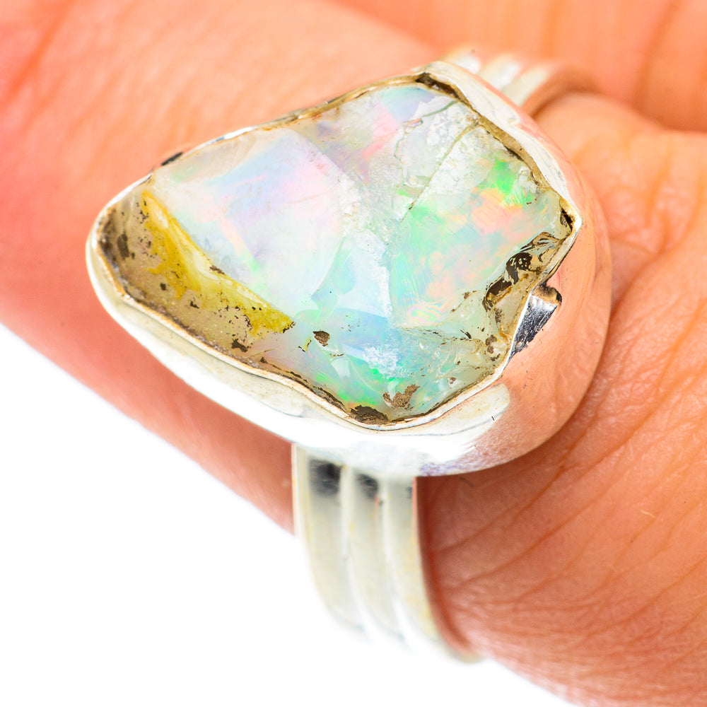 Ethiopian Opal Rings handcrafted by Anasilvercos - RING65592