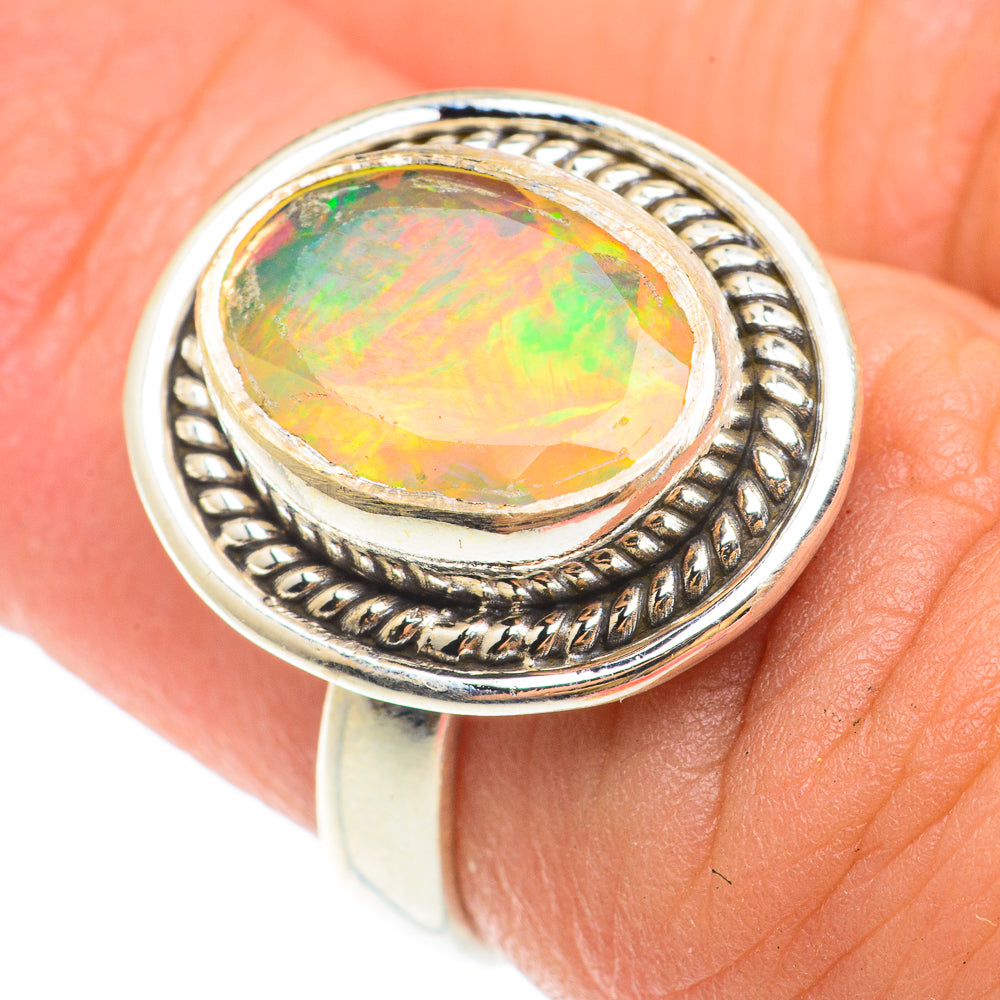 Ethiopian Opal Rings handcrafted by Anasilvercos - RING65593
