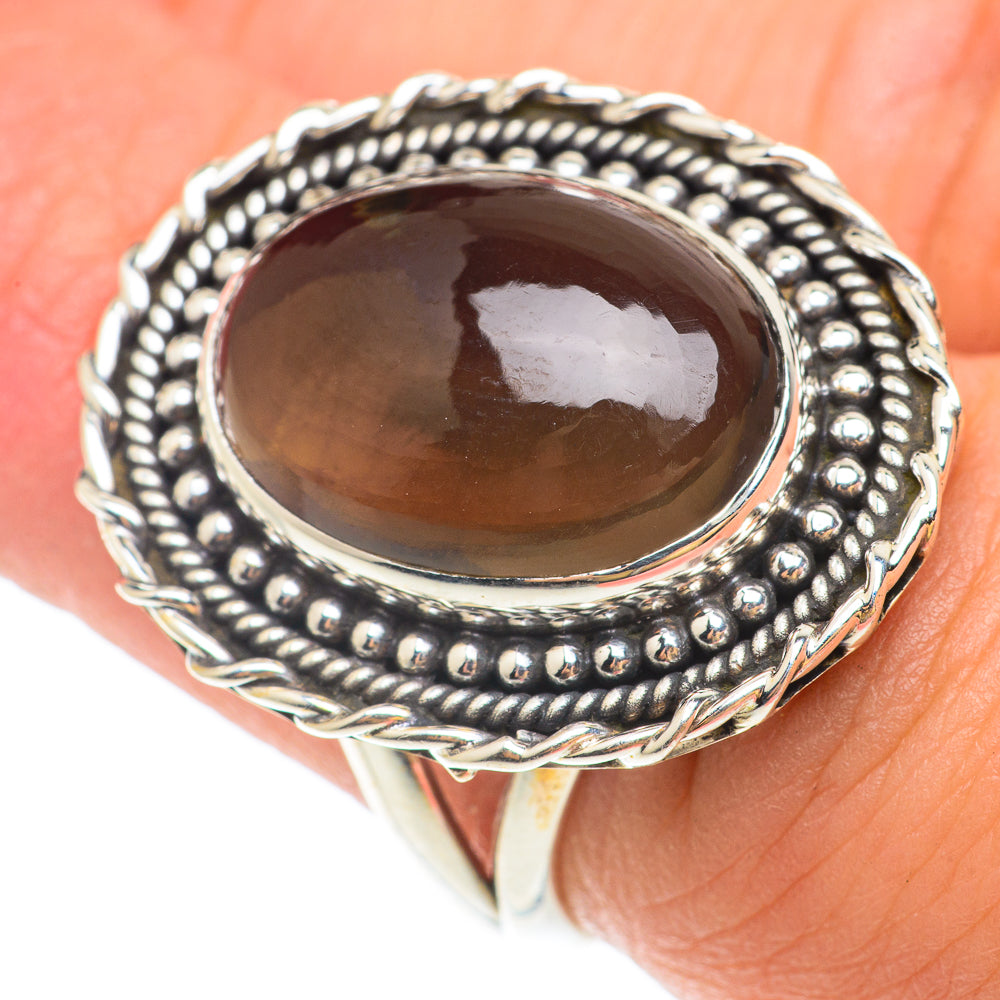 Smoky Quartz Rings handcrafted by Anasilvercos - RING65601