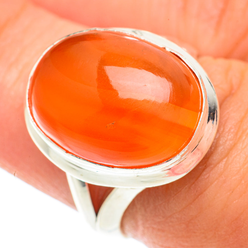Carnelian Rings handcrafted by Anasilvercos - RING65603