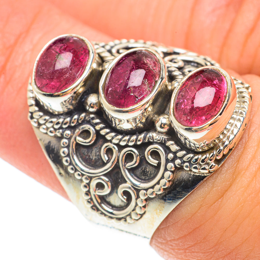Pink Tourmaline Rings handcrafted by Anasilvercos - RING65604