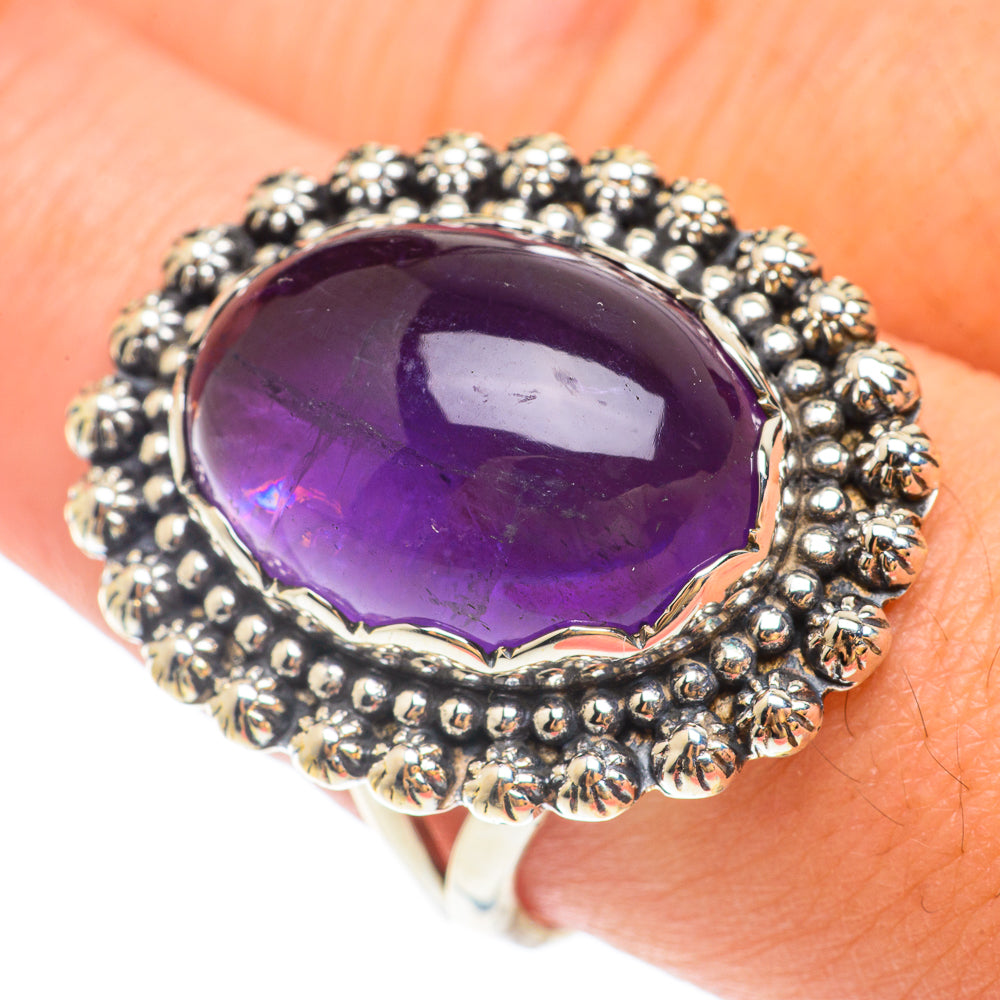 Amethyst Rings handcrafted by Anasilvercos - RING65607