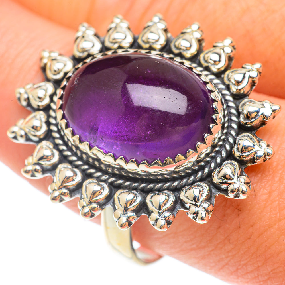 Amethyst Rings handcrafted by Anasilvercos - RING65608