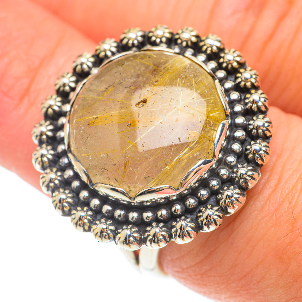 Rutilated Quartz Rings handcrafted by Anasilvercos - RING65610