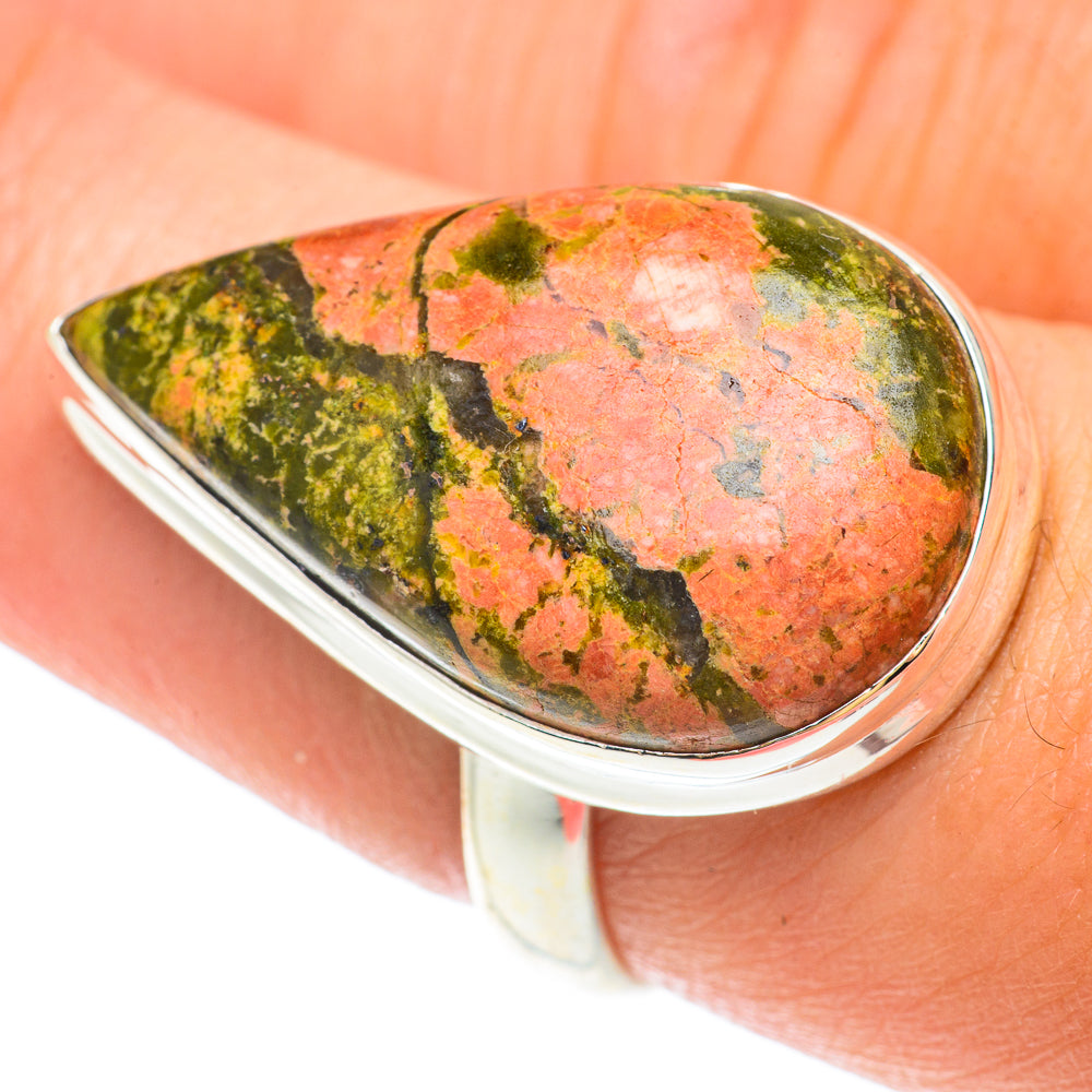 Unakite Rings handcrafted by Anasilvercos - RING65622
