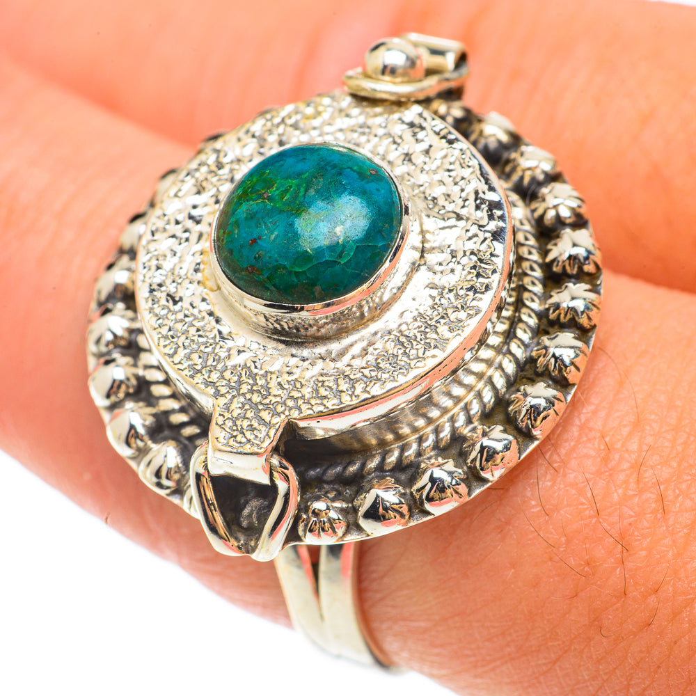 Chrysocolla Rings handcrafted by Anasilvercos - RING65626