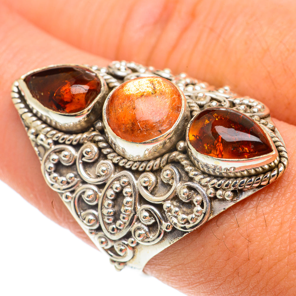 Sunstone Rings handcrafted by Anasilvercos - RING65634