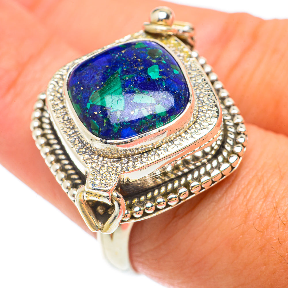 Azurite Rings handcrafted by Anasilvercos - RING65646