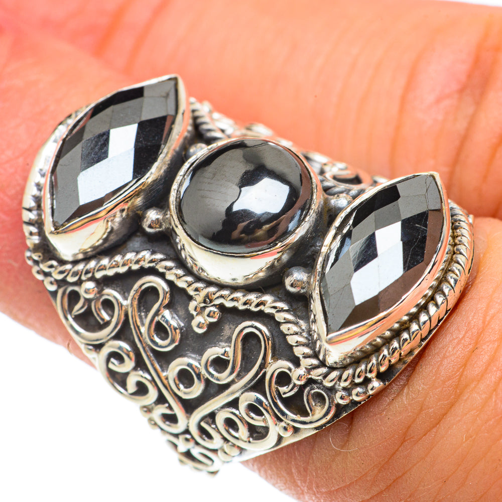 Hematite Rings handcrafted by Anasilvercos - RING65648