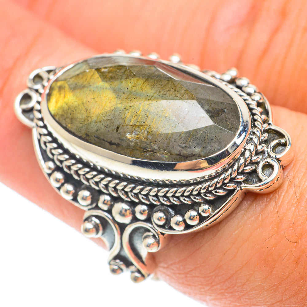 Labradorite Rings handcrafted by Anasilvercos - RING65655