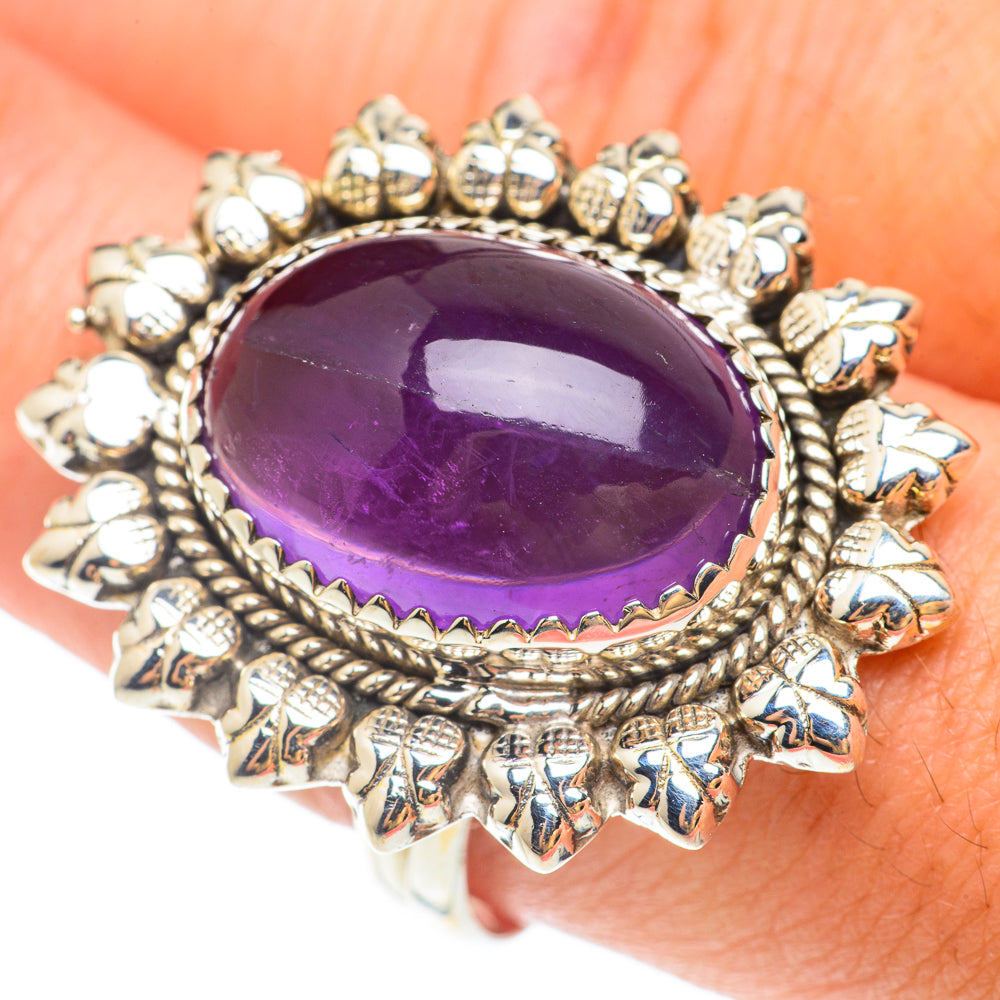 Amethyst Rings handcrafted by Anasilvercos - RING65659