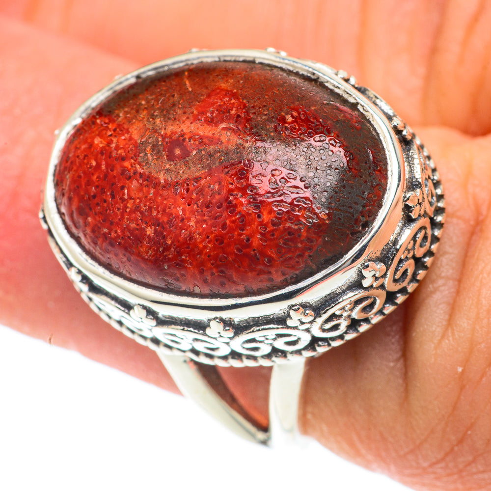 Sponge Coral Rings handcrafted by Anasilvercos - RING65680