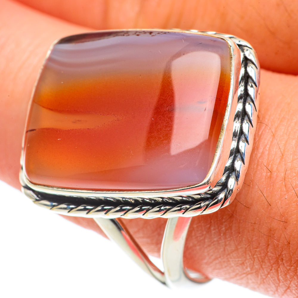 Botswana Agate Rings handcrafted by Anasilvercos - RING65681