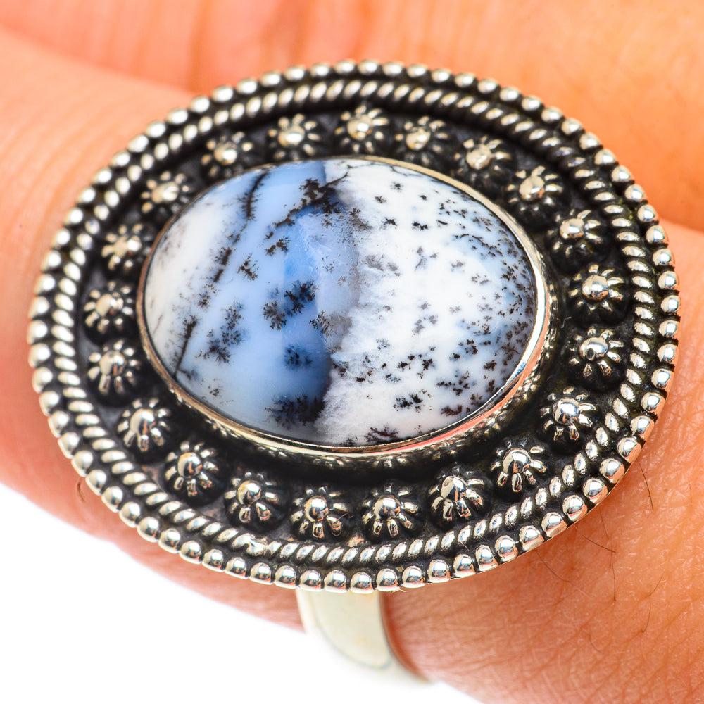 Dendritic Opal Rings handcrafted by Anasilvercos - RING65694