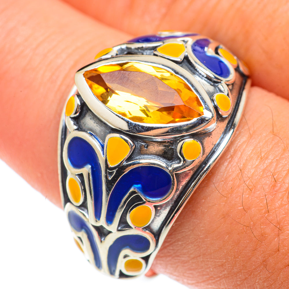 Citrine Rings handcrafted by Anasilvercos - RING65696