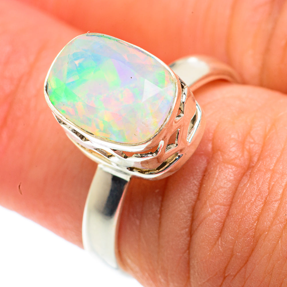 Ethiopian Opal Rings handcrafted by Anasilvercos - RING65697