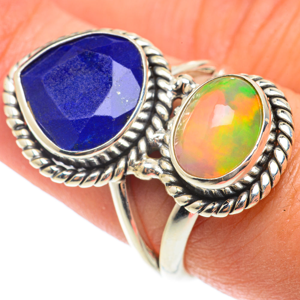 Ethiopian Opal Rings handcrafted by Anasilvercos - RING65698