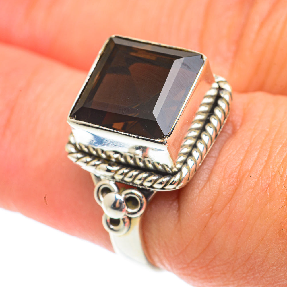 Smoky Quartz Rings handcrafted by Anasilvercos - RING65710