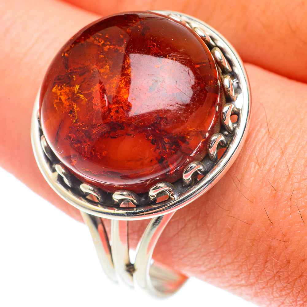 Baltic Amber Rings handcrafted by Anasilvercos - RING65711
