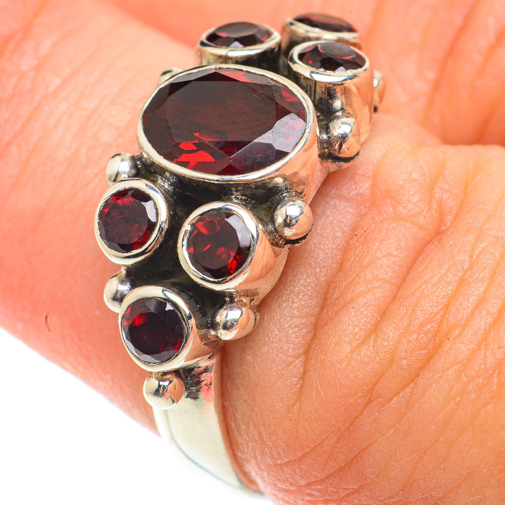 Garnet Rings handcrafted by Anasilvercos - RING65715