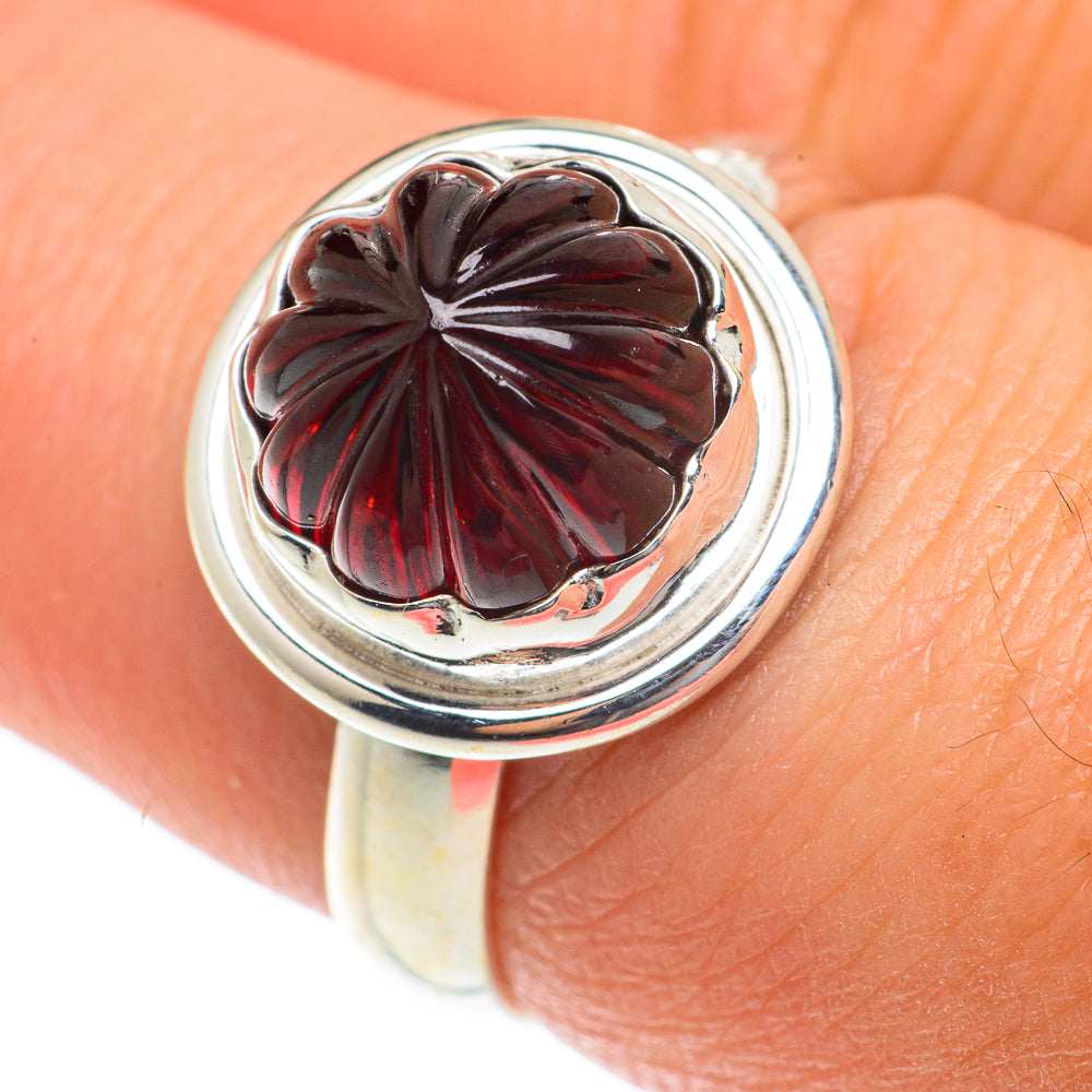 Garnet Rings handcrafted by Anasilvercos - RING65716
