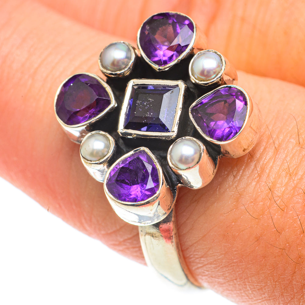 Amethyst Rings handcrafted by Anasilvercos - RING65718