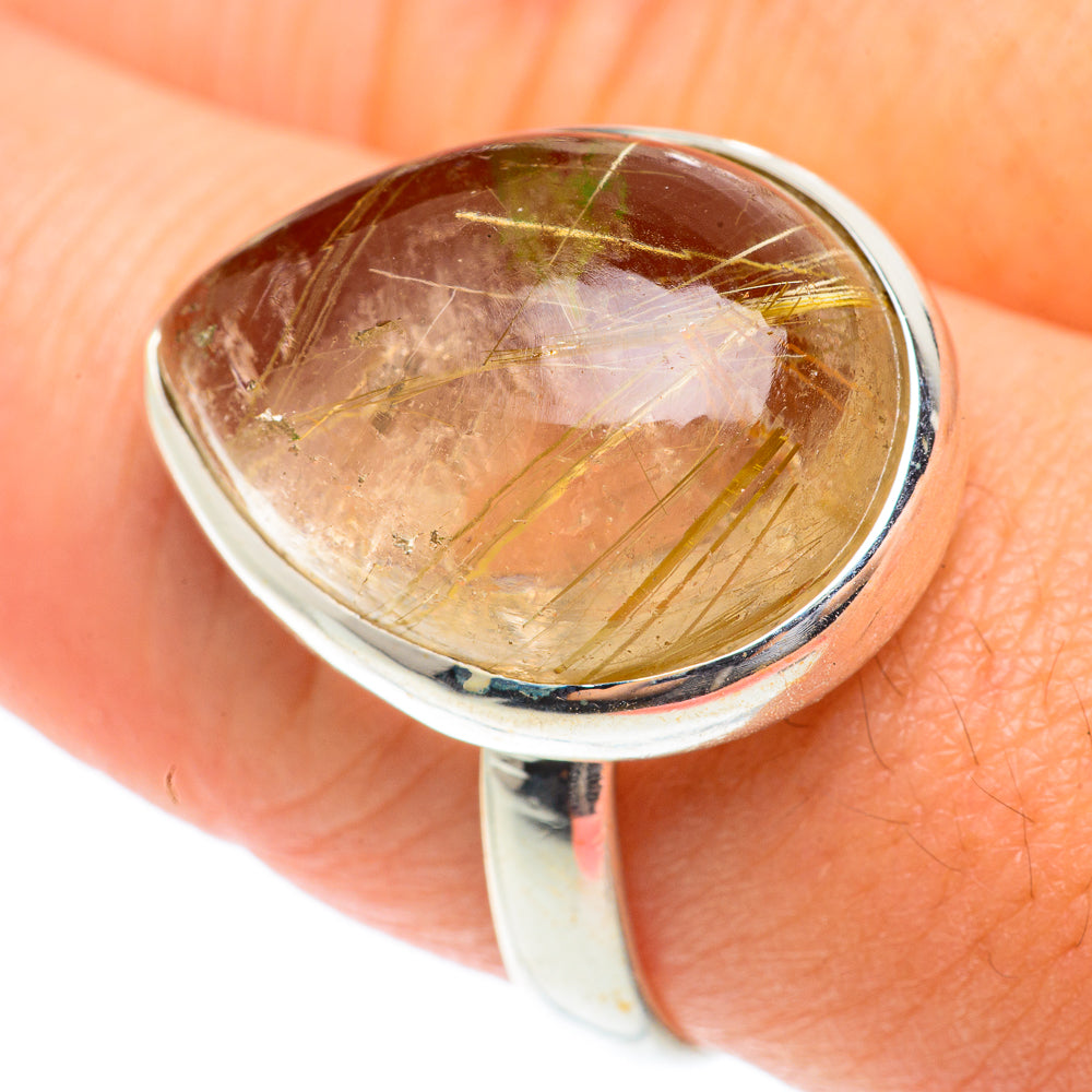 Rutilated Quartz Rings handcrafted by Anasilvercos - RING65720