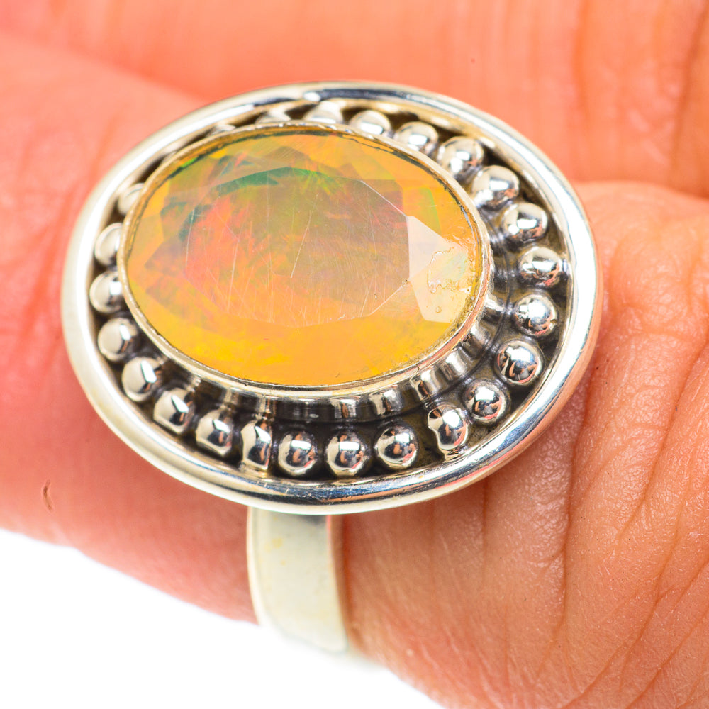 Ethiopian Opal Rings handcrafted by Anasilvercos - RING65729