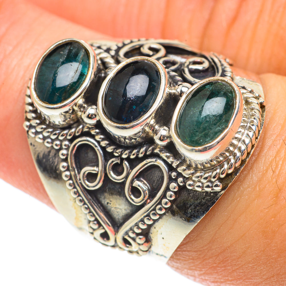 Green Tourmaline Rings handcrafted by Anasilvercos - RING65735