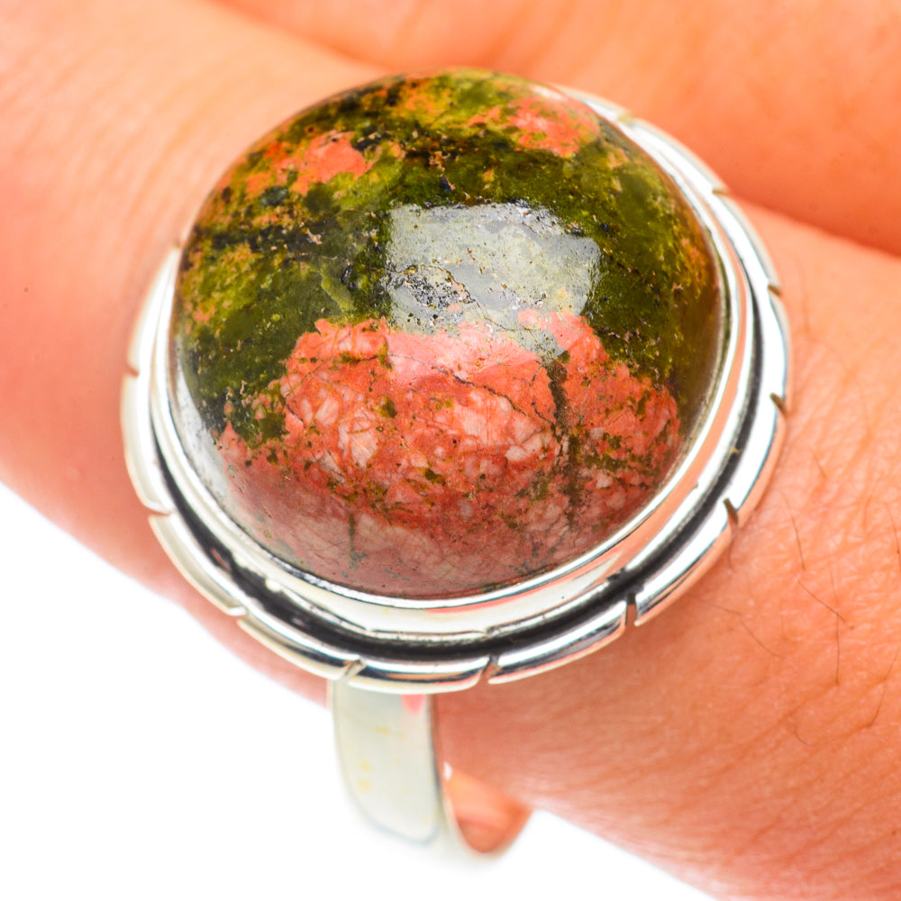 Unakite Rings handcrafted by Anasilvercos - RING65738