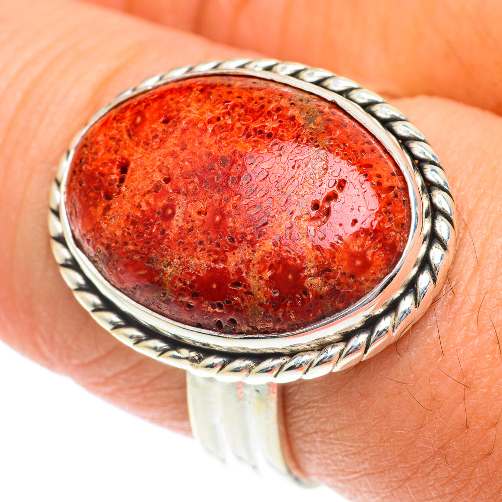 Sponge Coral Rings handcrafted by Anasilvercos - RING65741