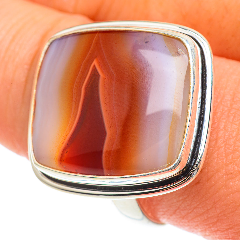 Botswana Agate Rings handcrafted by Anasilvercos - RING65742