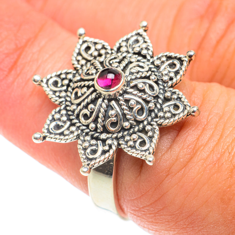 Garnet Rings handcrafted by Anasilvercos - RING65745