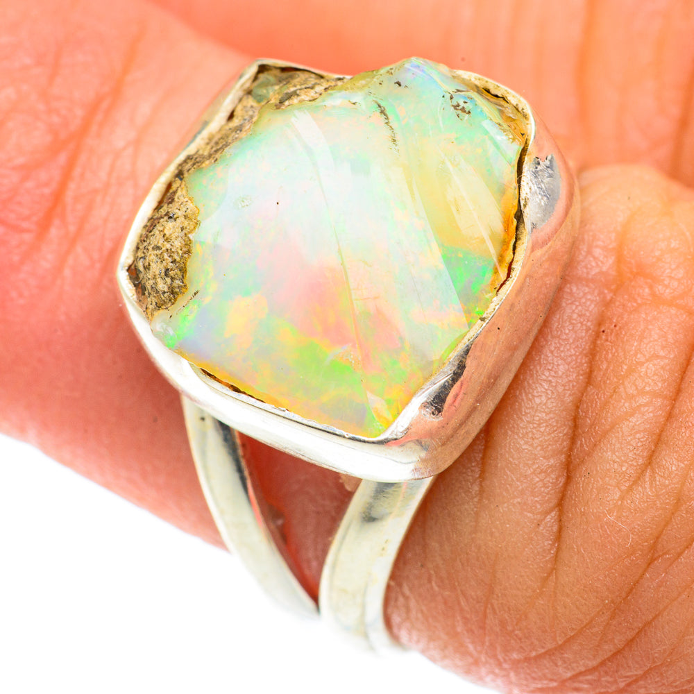 Ethiopian Opal Rings handcrafted by Anasilvercos - RING65760