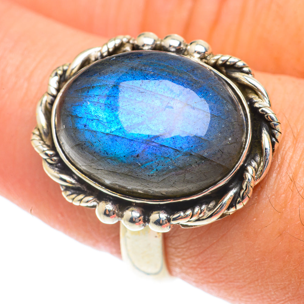 Labradorite Rings handcrafted by Anasilvercos - RING65761