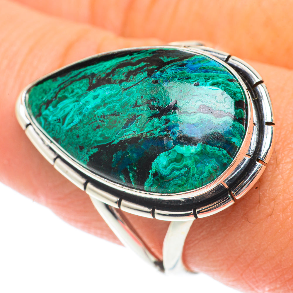 Chrysocolla Rings handcrafted by Anasilvercos - RING65765