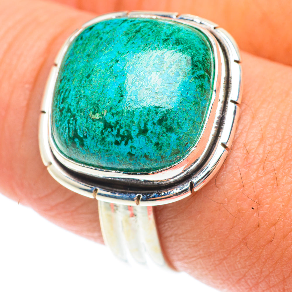 Chrysocolla Rings handcrafted by Anasilvercos - RING65766