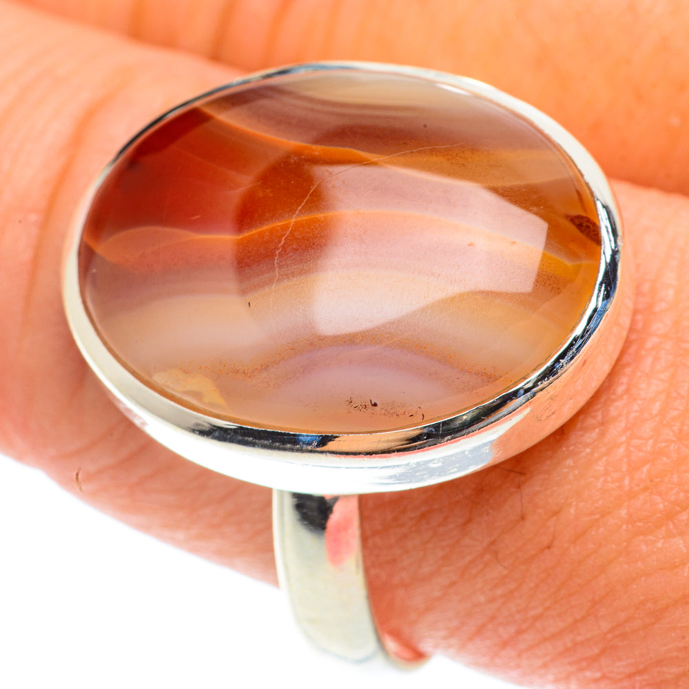 Botswana Agate Rings handcrafted by Anasilvercos - RING65770