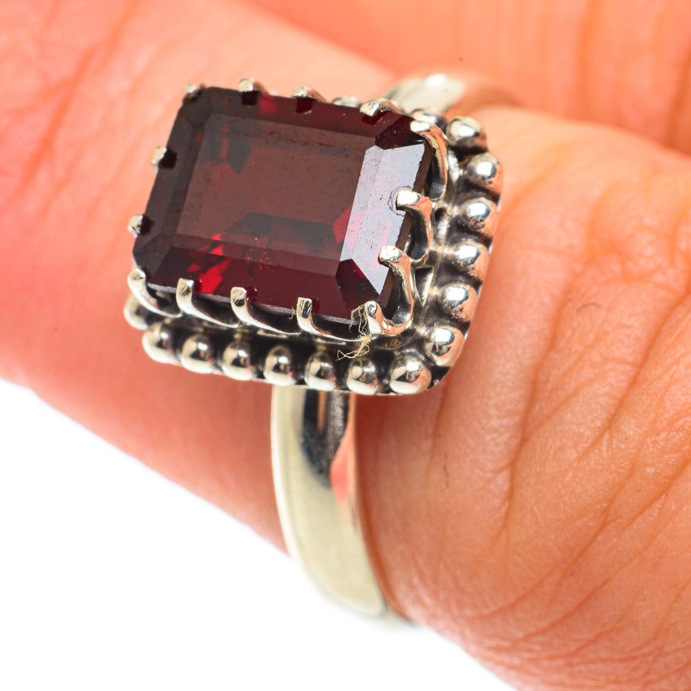 Garnet Rings handcrafted by Anasilvercos - RING65773
