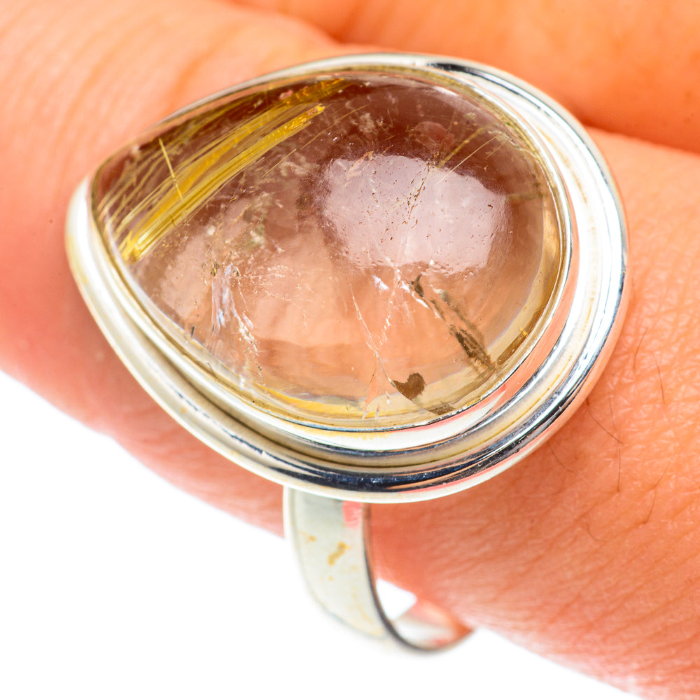 Rutilated Quartz Rings handcrafted by Anasilvercos - RING65777